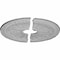 Ekena Millwork Raymond Ceiling Medallion, Two Piece (Fits Canopies up to 3 5/8"), 17 5/8"OD x 3 5/8"ID x 7/8"P CM17RA2 - alternate 3